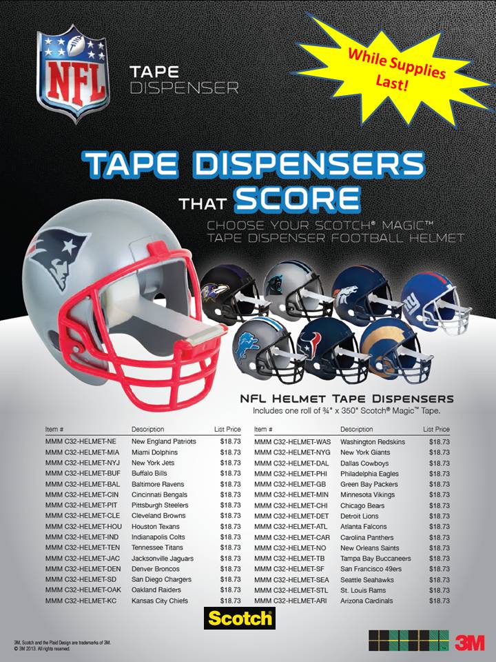 NFL Tape Dispensers
